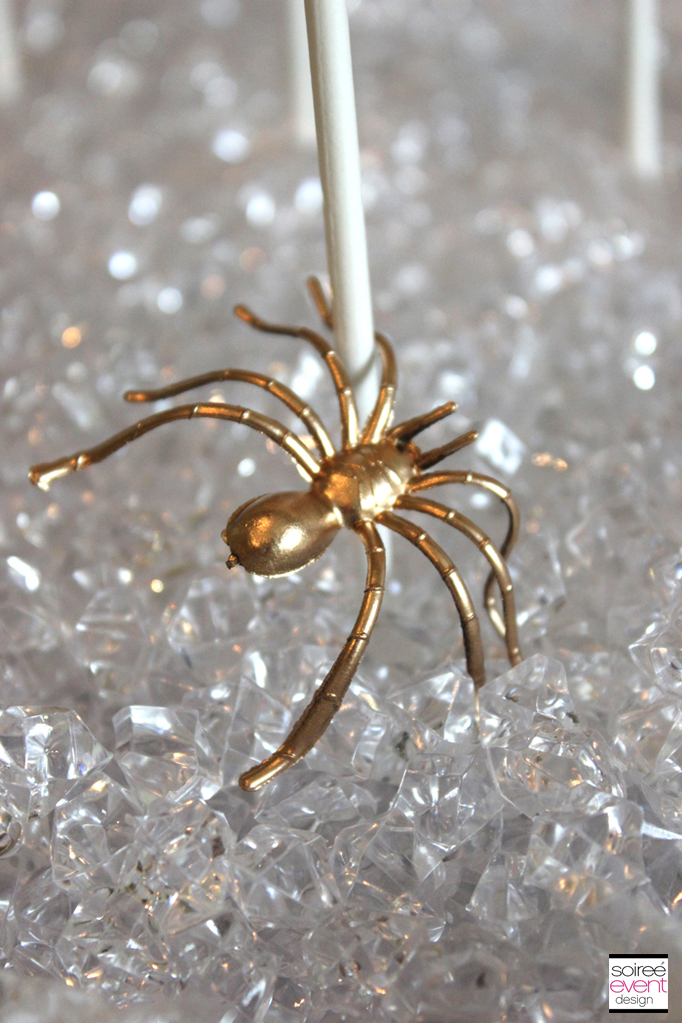 gold bling spiders