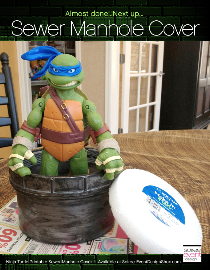 Ninja-turtle-party-manhole-cover