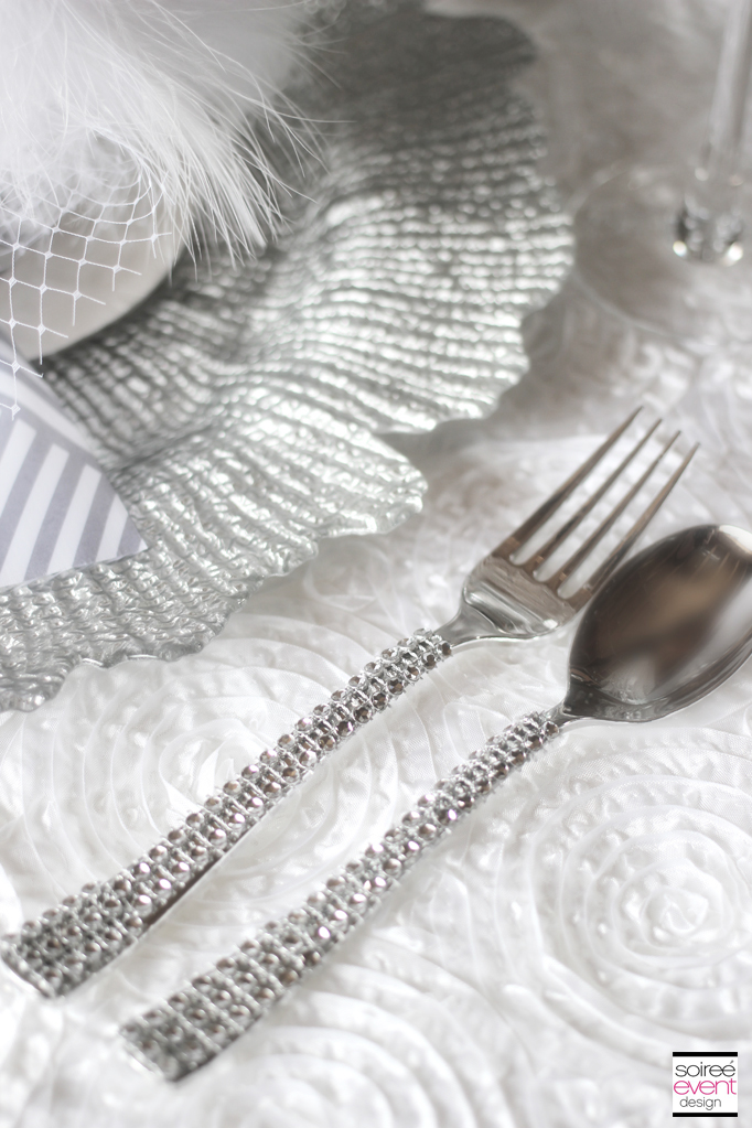 winter-white-bridal-shower-bling-forks
