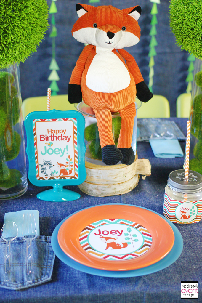 Fox party plates