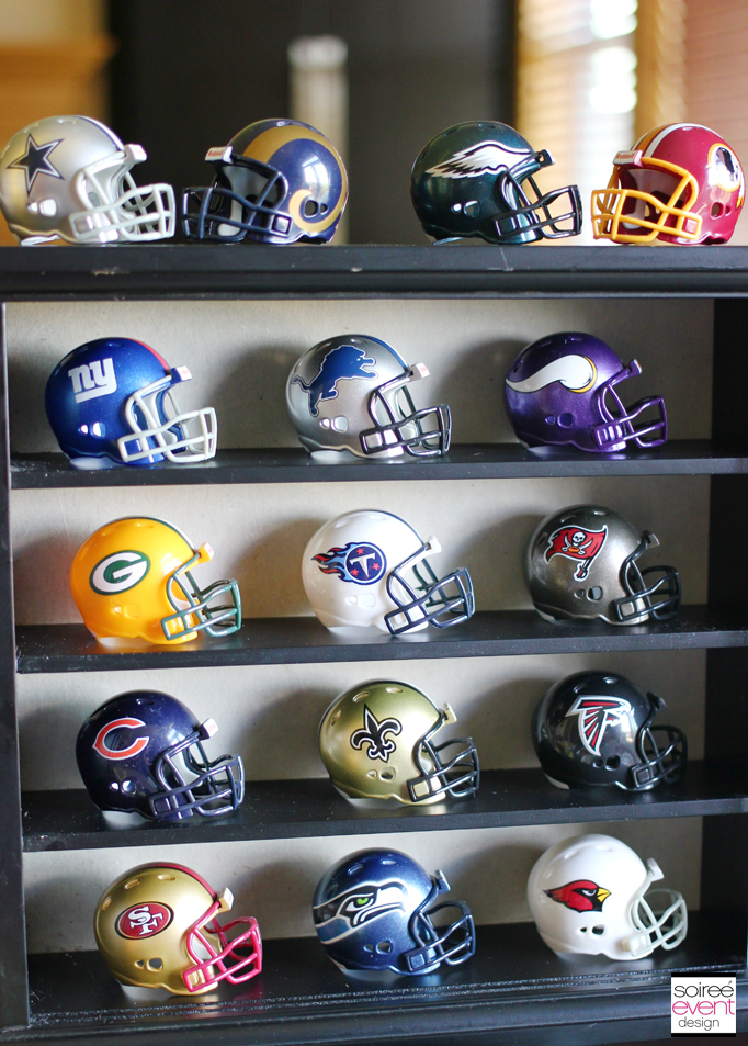afc football helmet display