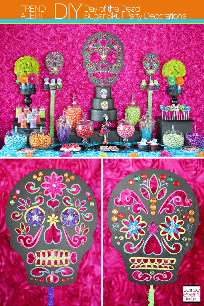 Day Of The Dead  JOINTED CUTOUT Sugar Skull PARTY DECOR 54" LONG NEW IN PACKAGE 