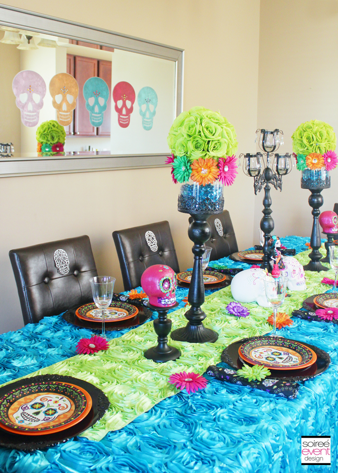 day of the dead dining table decor