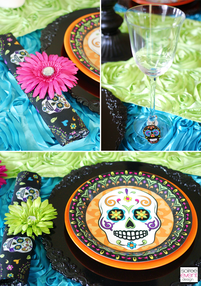 day of the dead paper plates