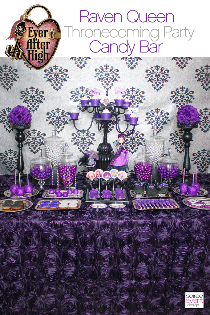 Raven Queen Party Candy Table