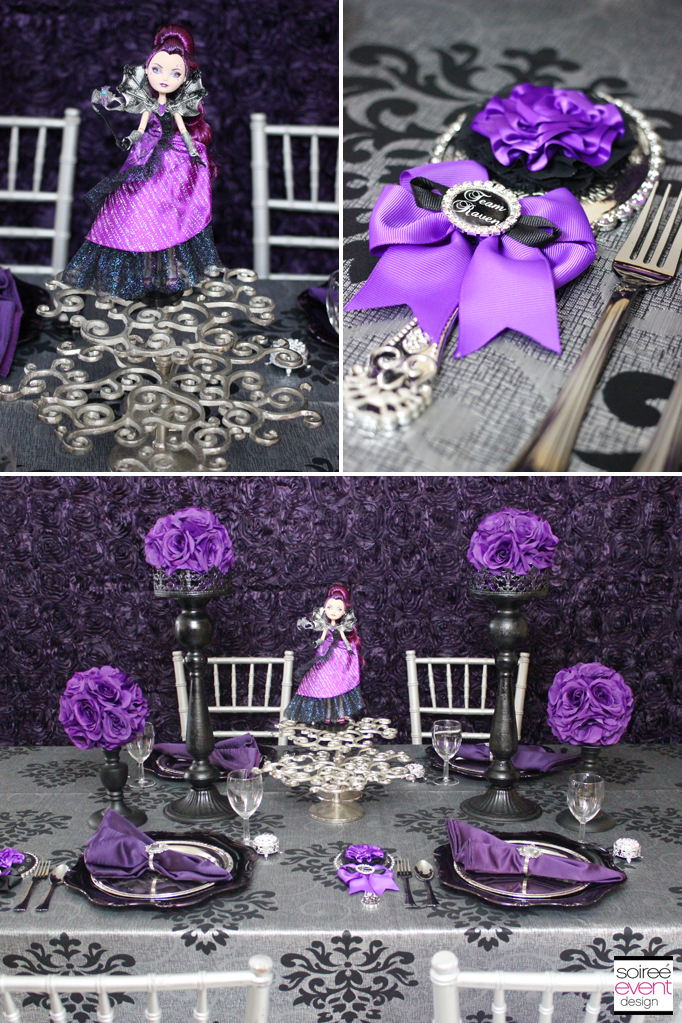 Raven Queen party decorations