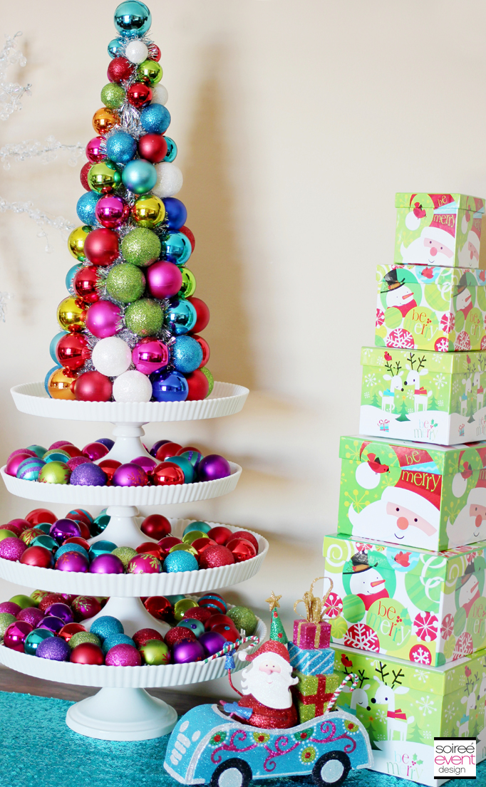 Colorful christmas decorations