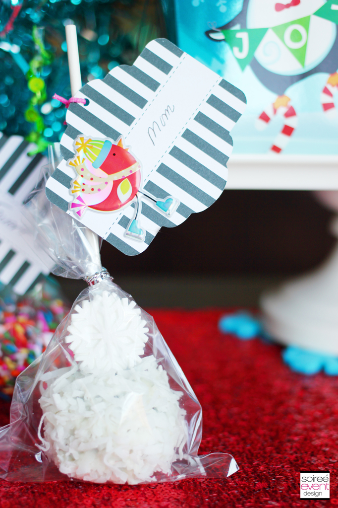 Oreo Cookie Ball gift tags