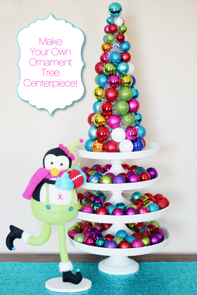 Ornament Tree Centerpiece DIY
