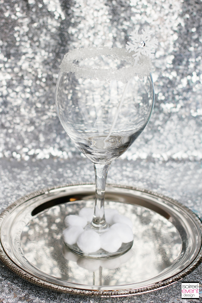 Sugar Snowball Mocktini Glass