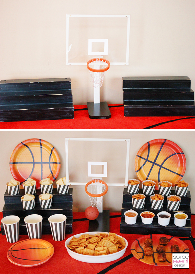 Basketball Party Snack Bar Props