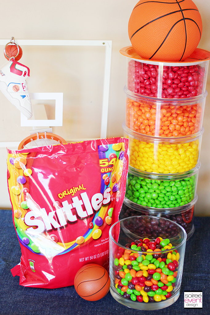 Skittles Candy with Tower