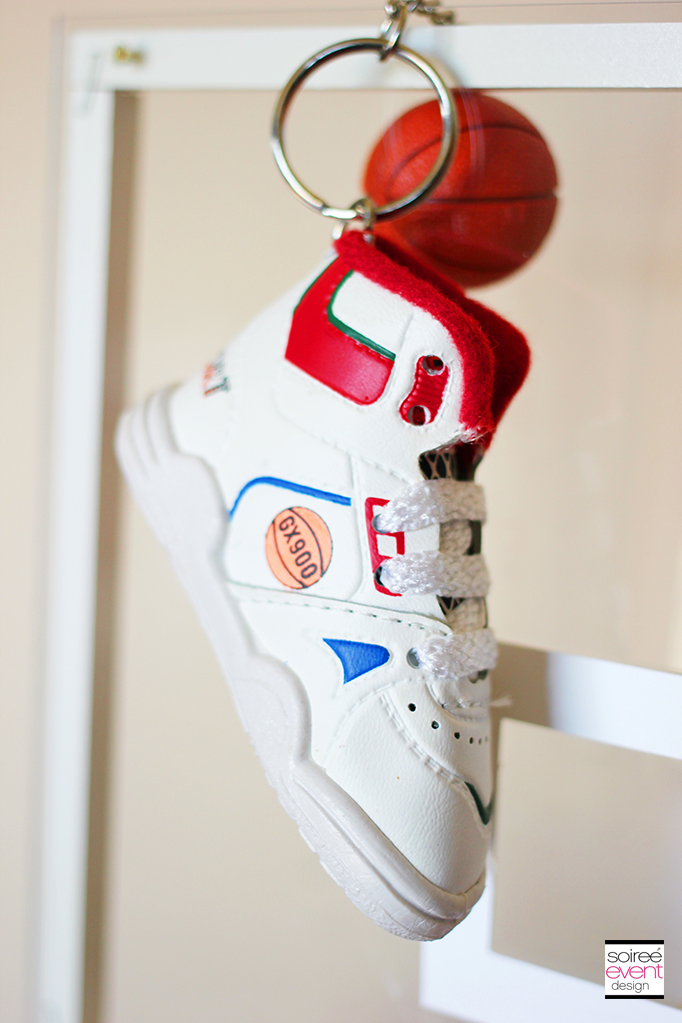 basketball sneaker keychain