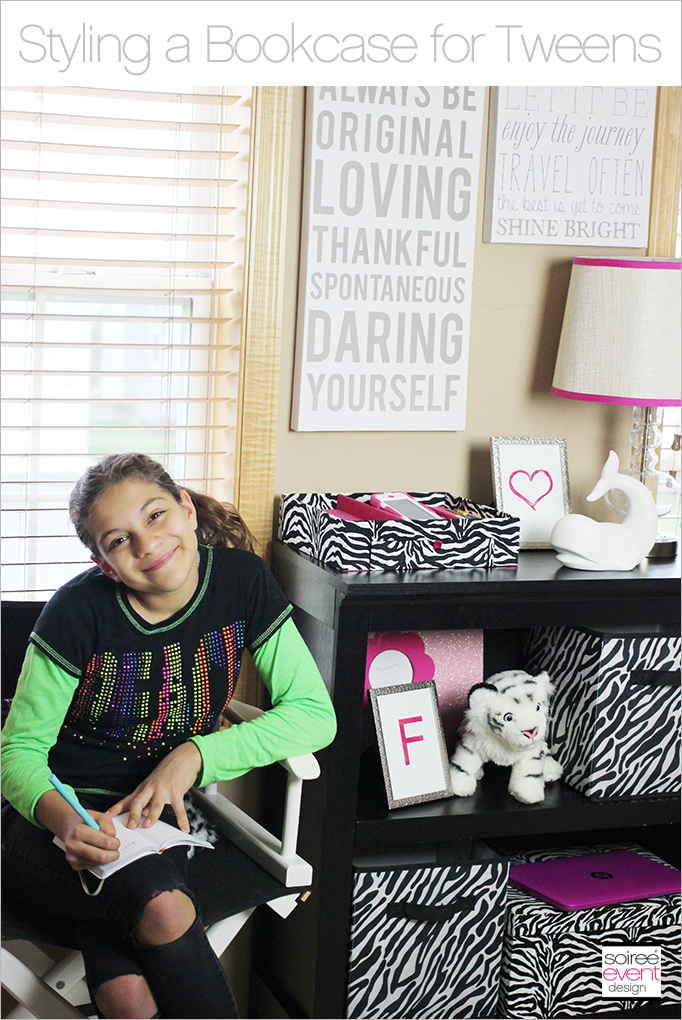 Styling A Bookcase for Tweens