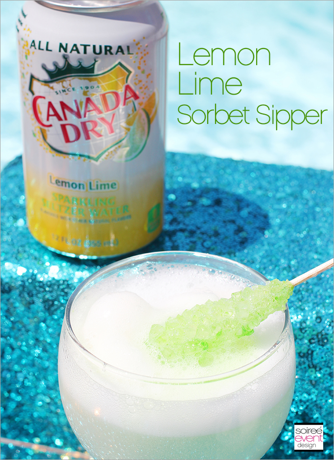 Lemon Lime Sorbet Sipper