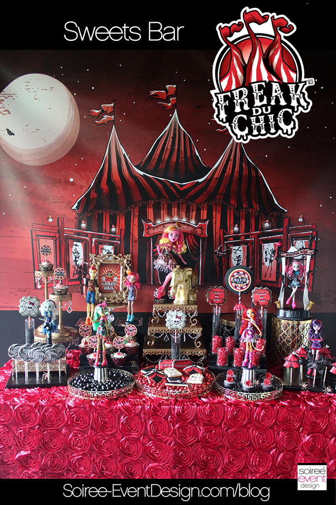 Monster High Party - Freak du Chic Sweets Table