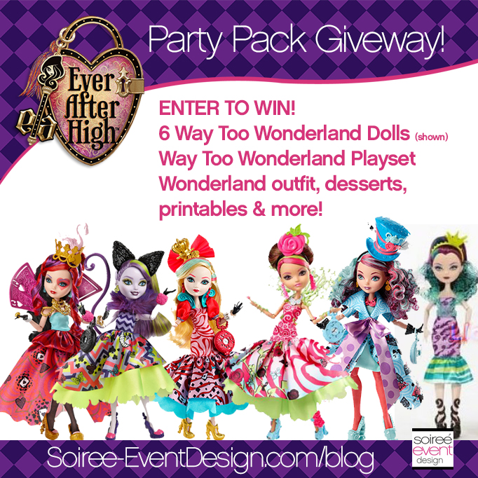 Ever After High Party - Way Too Wonderland GIVEAWAY FB