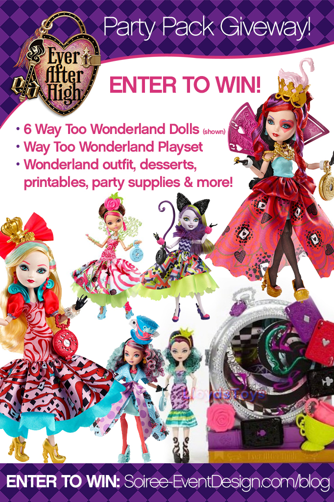 Ever After High Party - Way Too Wonderland GIVEAWAY