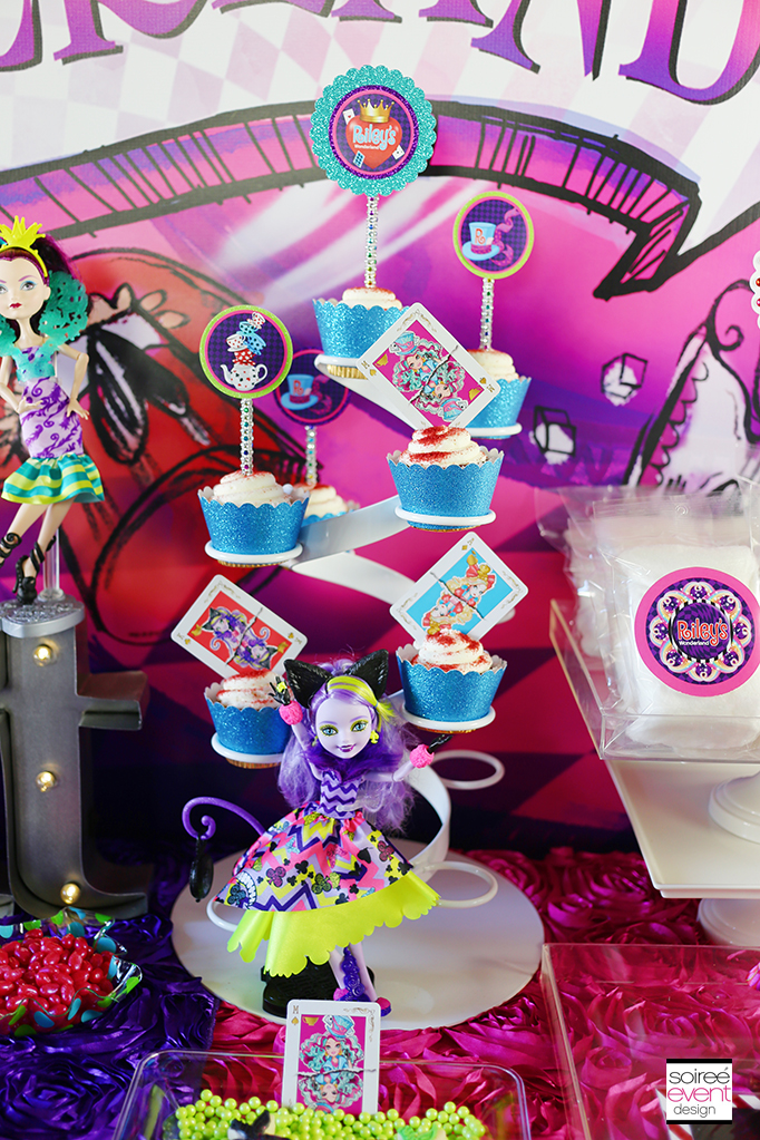Ever After High Way Too Wonderland Party Cupcakes