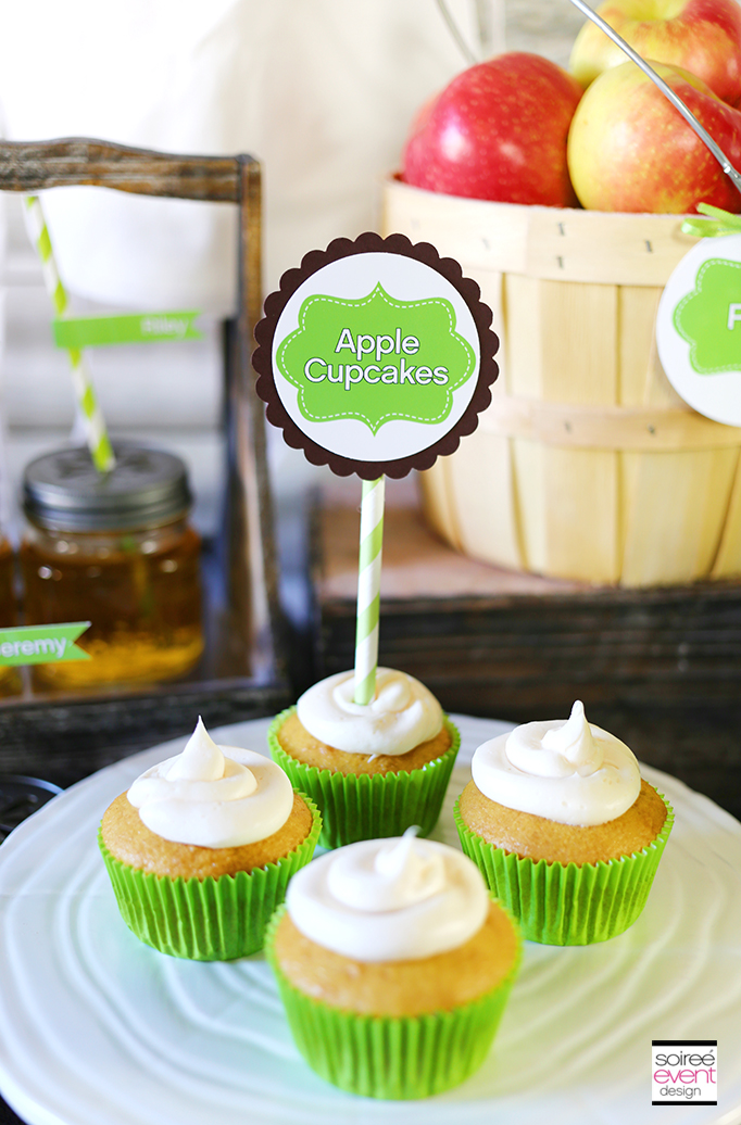 apple cupcake toppers