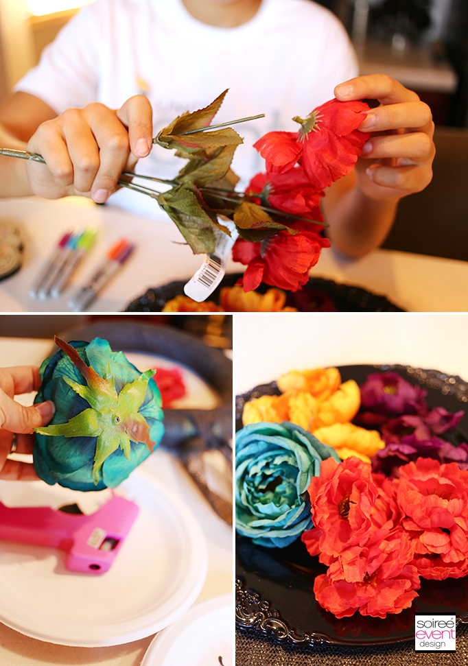 Day of the Dead Wreath DIY - Step 3