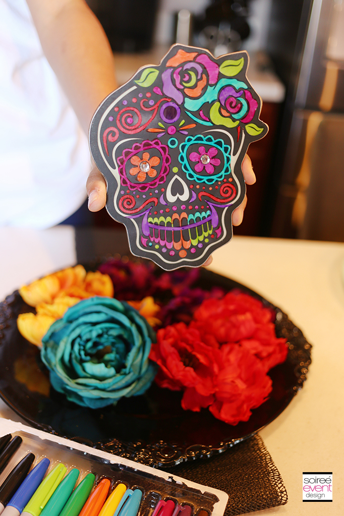How to Make a Day of the Dead Wreath - Step 2
