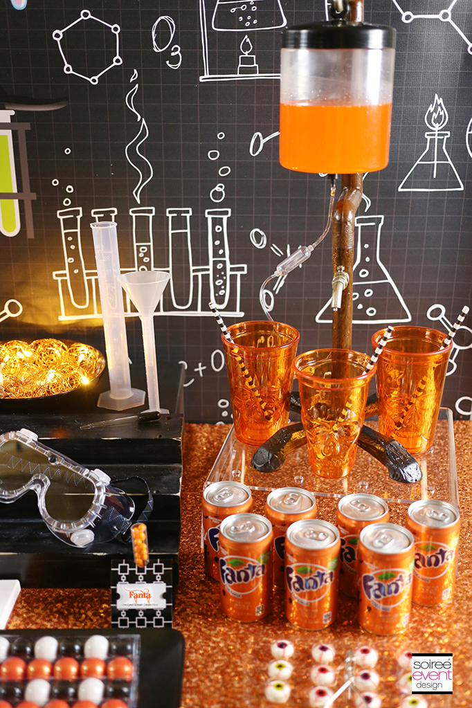 Mad Science party Candy Table