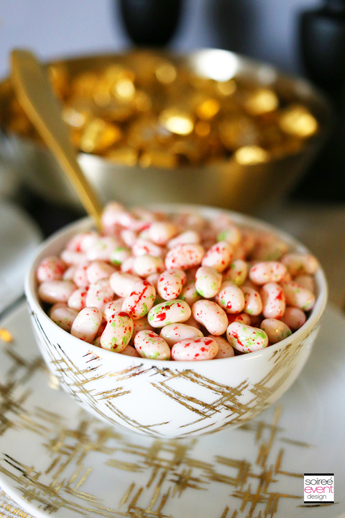 Christmas Candy Table - Candy Cane Jelly Beans