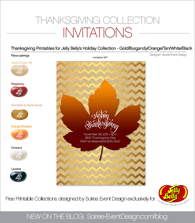 Free Thanksgiving Printable Invitations ORANGE