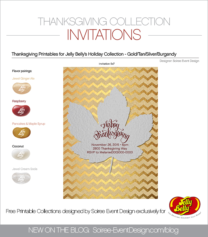 Free Thanksgiving Printable Invitations SILVER