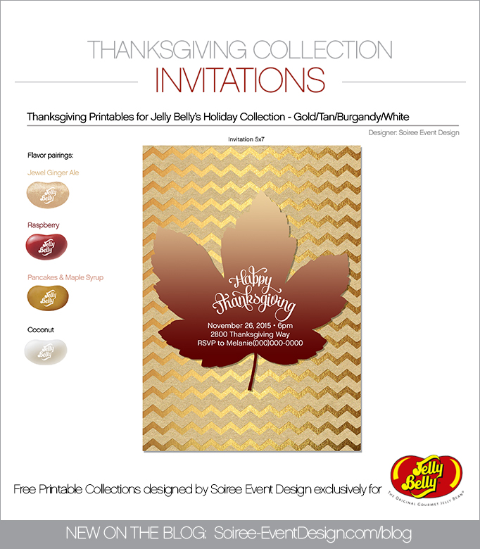Free Thanksgiving Printable Invitations TAN