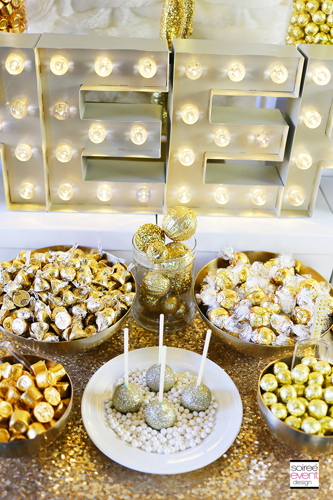How to Setup a Gold Candy Table 6