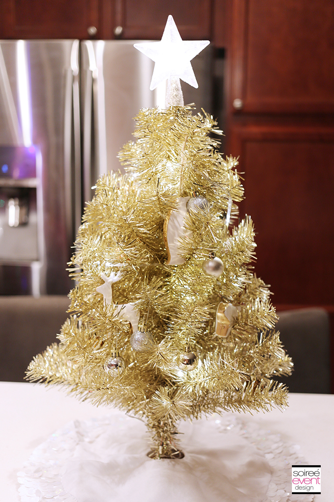 Decorated Gold Mini Tree