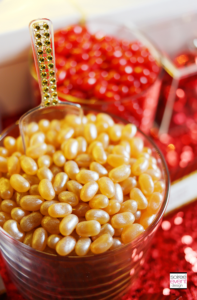 Gold Jelly Beans and Gold Candy Scoop