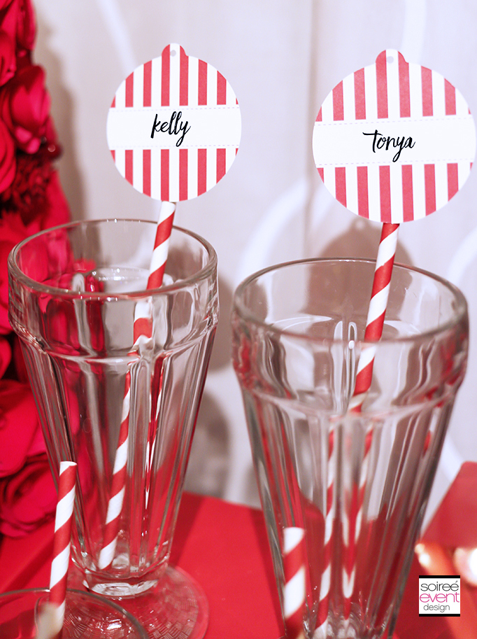 Personalized party straws