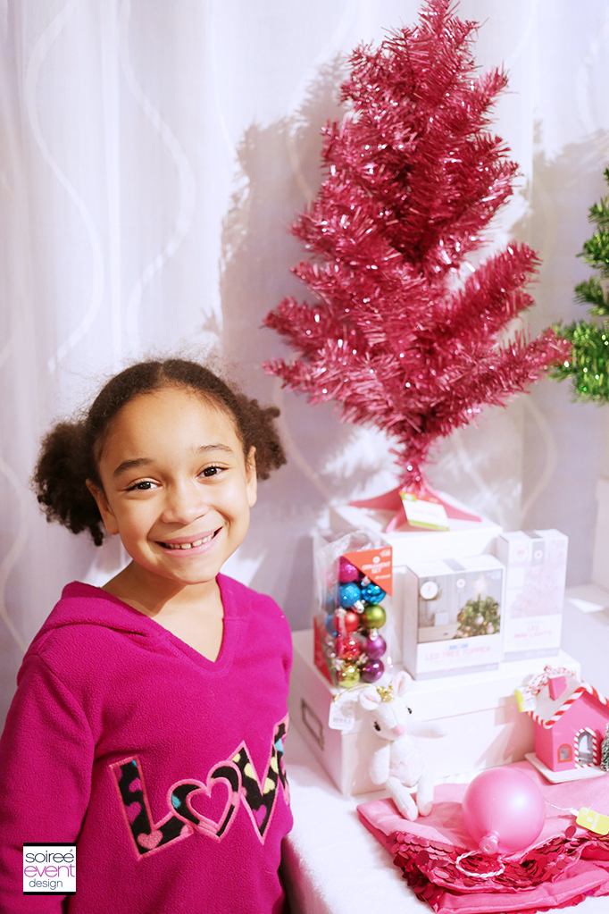 Pink Mini Tinsel Christmas Tree