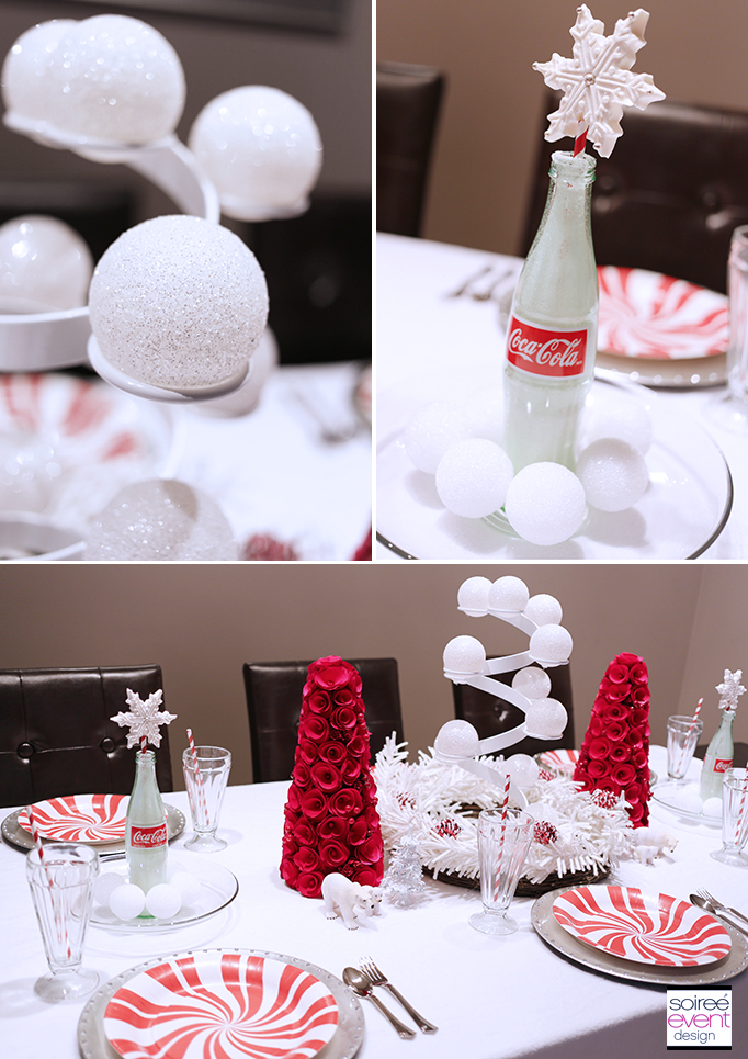 Red and White Christmas Dining Table