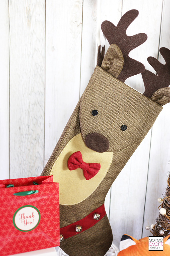 Reindeer Christmas stocking