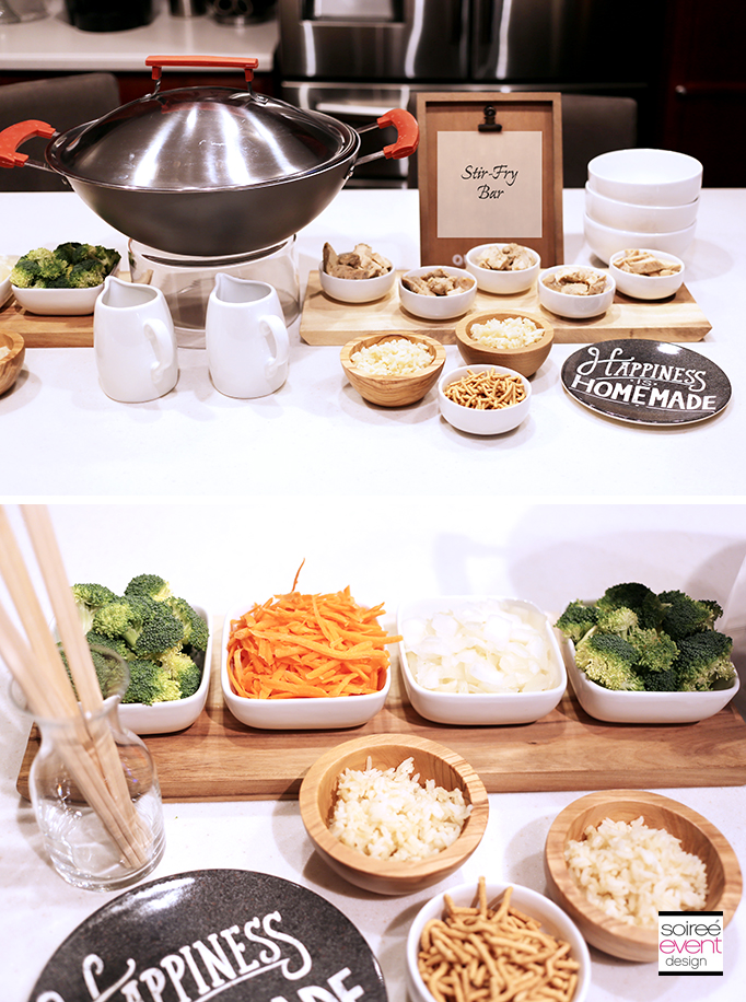 Stir-Fry Food Table for a party