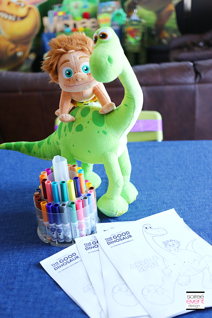 The Good Dinosaur Party Activity - Coloring Sheets