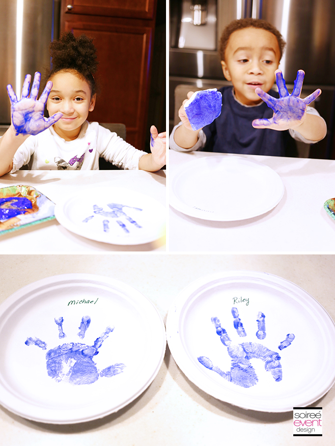 The Good Dinosaur Party Craft - Paint Handprints