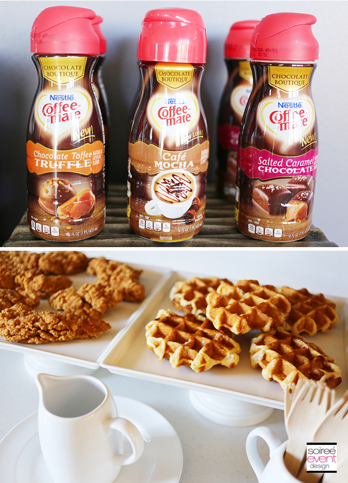 Chicken and Flavored Waffles recipe