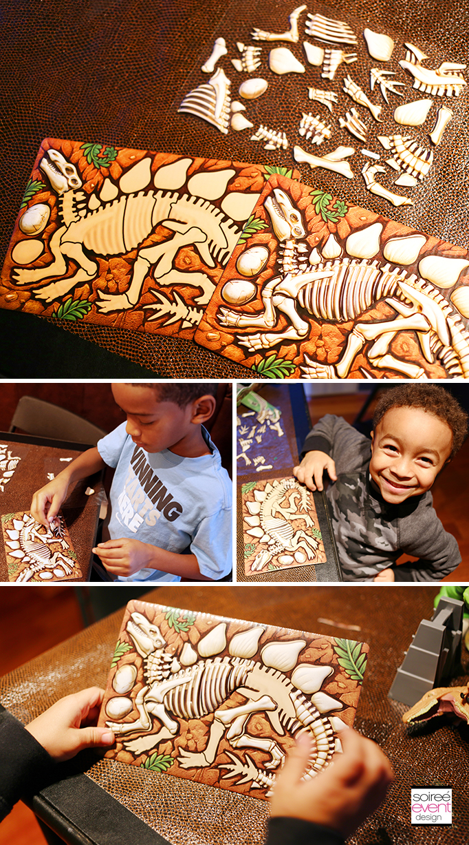 Dinosaur Party Activity - Fossils Stickers