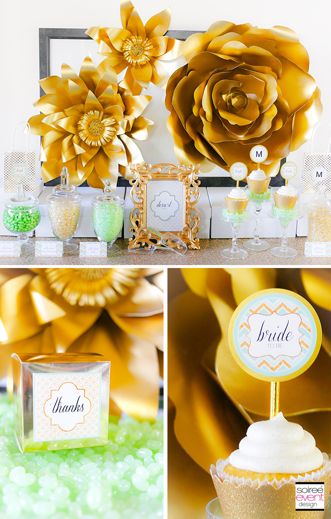 Gold-and-Mint-Green-Bridal-Shower
