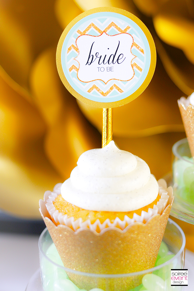 Gold-and-Mint-Green-Cupcake-Toppers