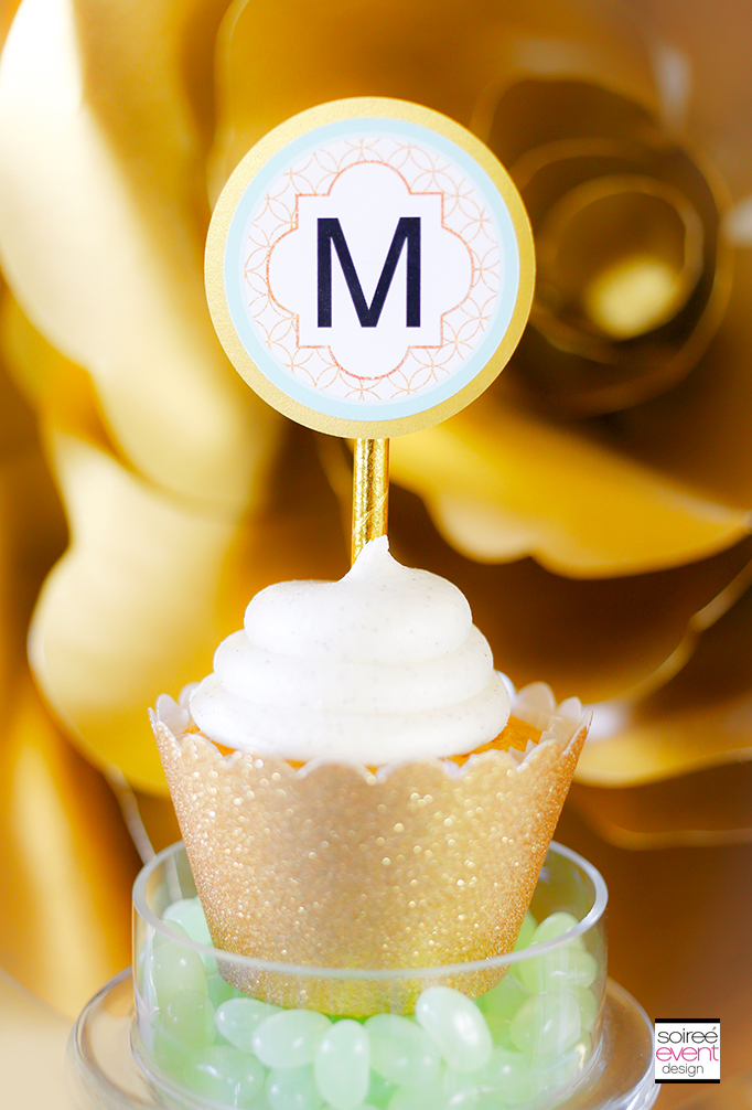 Monogram-Gold-Cupcake-Toppers