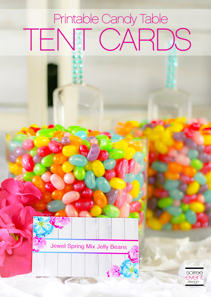 Printable Candy Table Tent Cards