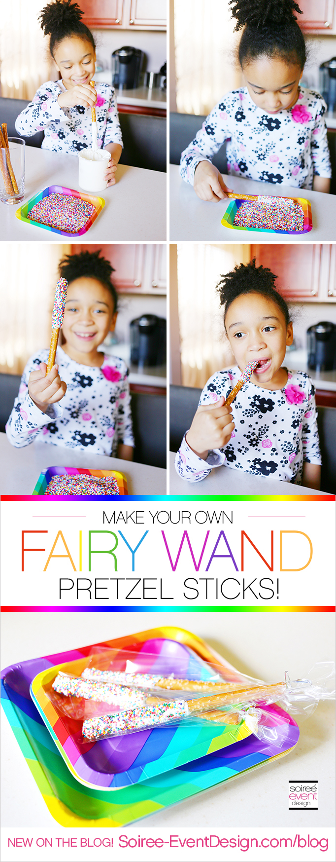 Fairy Party Desserts - Fairy Wand Pretzel Sticks