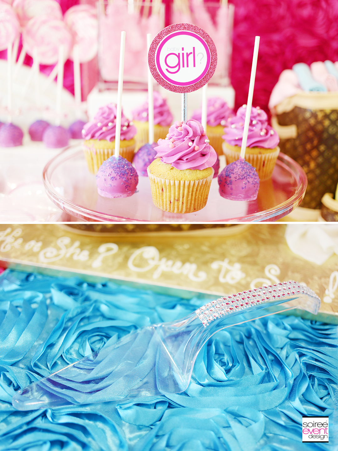 Gender Reveal Party - Bling Cake Cutter