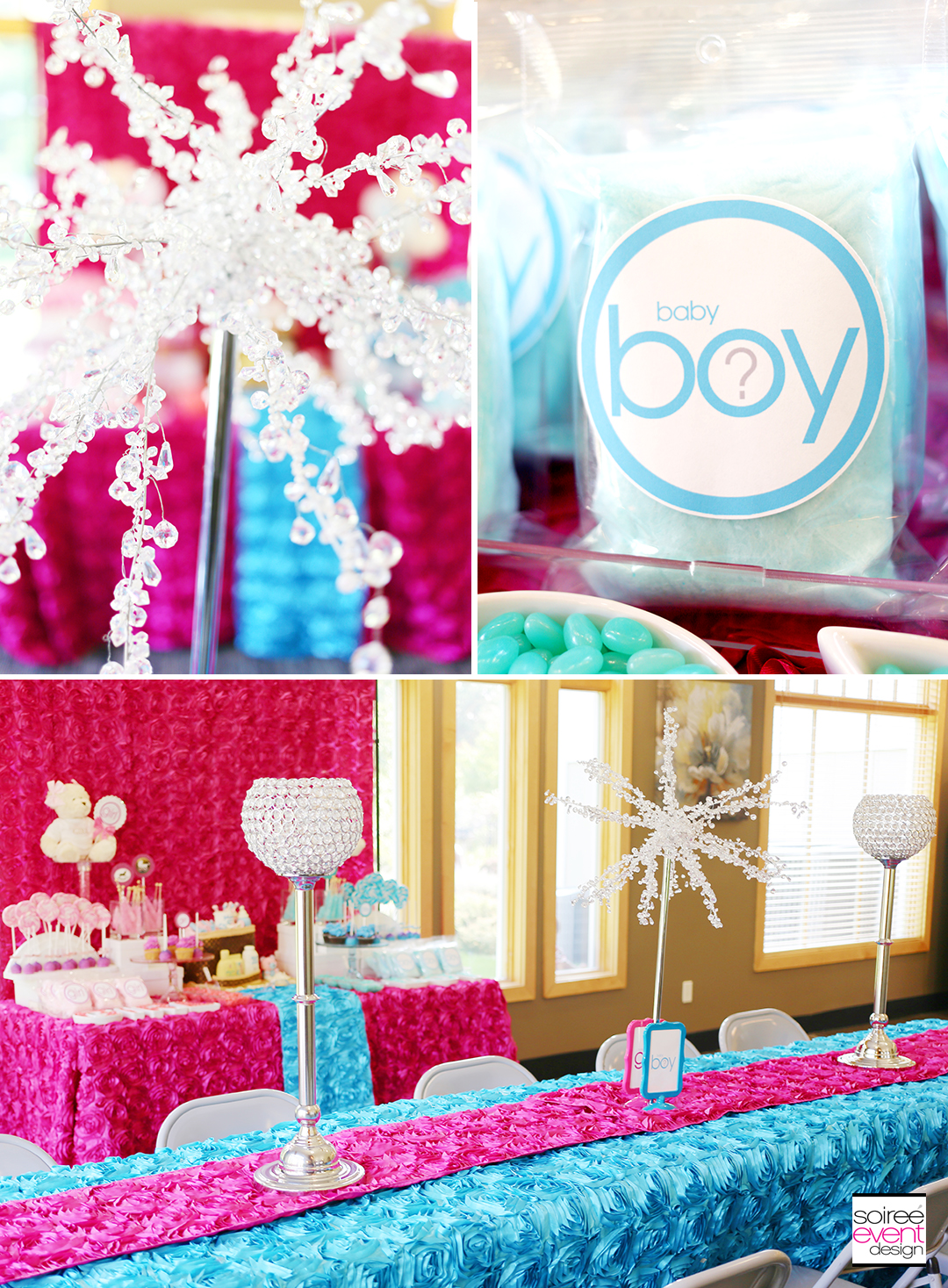 Gender Reveal Party Dining Table